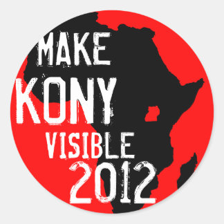 Redonda Pegatina de Kony 2012