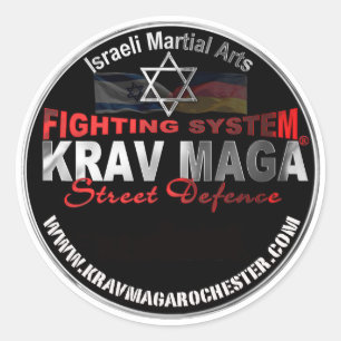 Redonda Pegatina de Krav Maga Rochester
