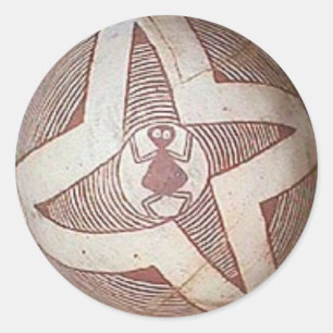 Redonda Pegatina de la araña de Mimbres