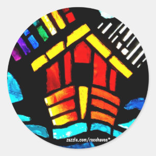 Redonda Pegatina de la arca de Noah