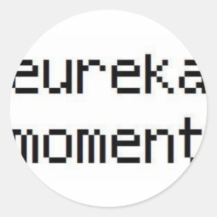 Redonda Pegatina de la banda del momento de Eureka