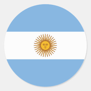 Redonda Pegatina de la bandera de Argentina - Orgullo arge