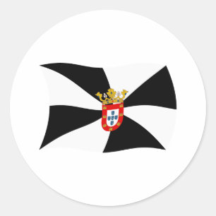 Redonda Pegatina de la bandera de Ceuta