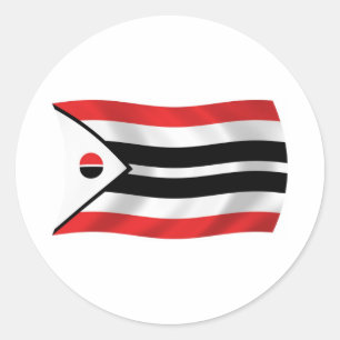 Redonda Pegatina de la bandera de la tribu Arapaho