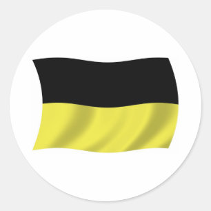 Redonda Pegatina de la bandera de los casubios