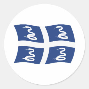 Redonda Pegatina de la bandera de Martinica