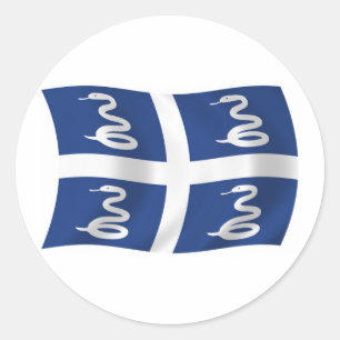 Redonda Pegatina de la bandera de Martinica