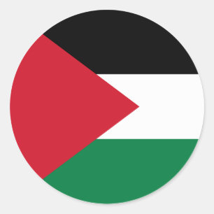 Redonda Pegatina de la bandera de Palestina – Orgullo pale