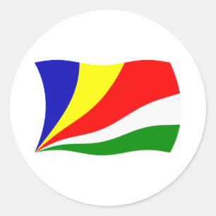 Redonda Pegatina de la bandera de Seychelles