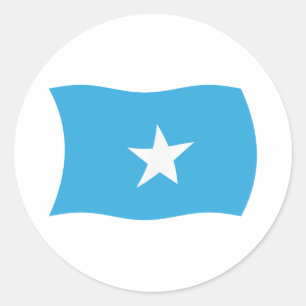 Redonda Pegatina de la bandera de Somalia