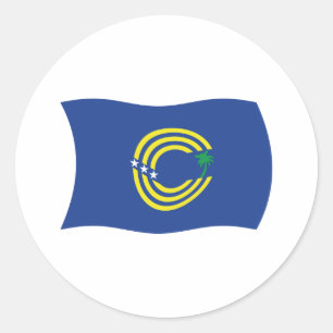 Redonda Pegatina de la bandera de Tokelau