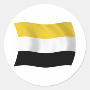 Redonda Pegatina de la bandera garífuna