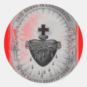 Redonda Pegatina de la bendición de la casa