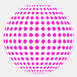 Redonda Pegatina de la bola de discoteca del fiesta