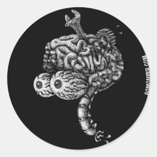 Redonda Pegatina de la cabeza de la dirección