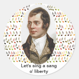 Redonda Pegatina de la Canción por la Libertad de la Indep