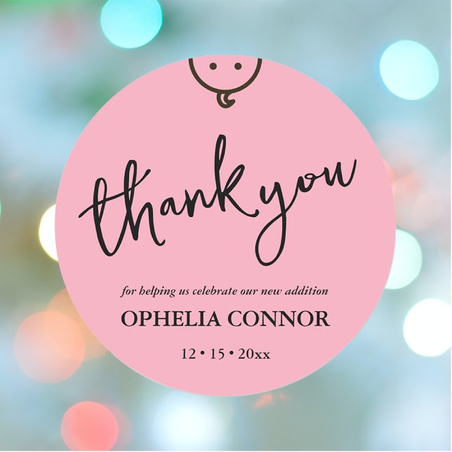 Redonda Pegatina de la chica chiquita caprichosa (Subido por el creador)