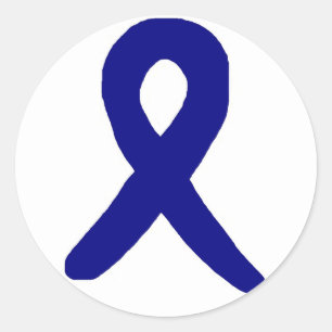 Redonda Pegatina de la conciencia del cáncer de colon