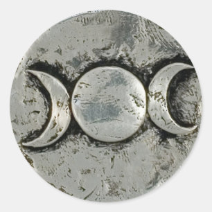 Redonda Pegatina de la diosa triple