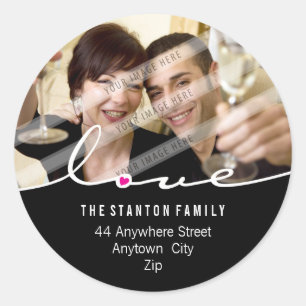 Redonda PEGATINA DE LA DIRECCIÓN DE LA FOTO:: divisoria 3