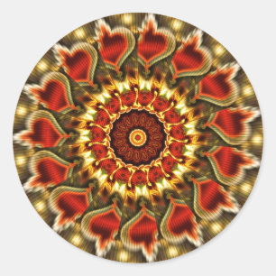 Redonda Pegatina de la espiral cardíaca