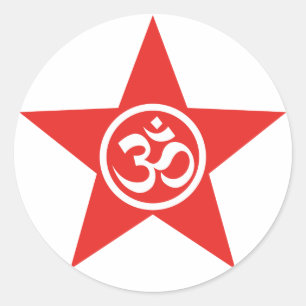 Redonda Pegatina de la estrella de OM del ~ de Cali☆karm