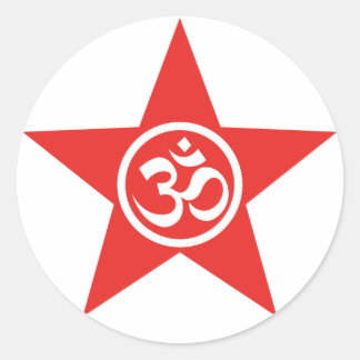 Redonda Pegatina de la estrella de OM del ~ de Cali☆karma