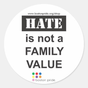 Redonda Pegatina de la familia pequeño