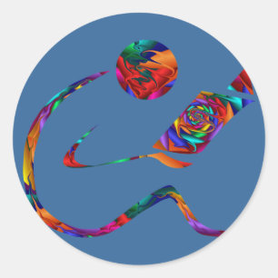 Redonda Pegatina de la fantasía del lector