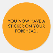 Pegatina de la frente