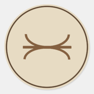 Redonda Pegatina de la fusión de Brown