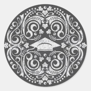 Redonda Pegatina de la graduación de la pizarra