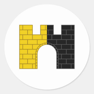 Redonda Pegatina de la Insignia Popular de Ponte Alto