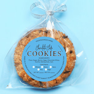 Redonda Pegatina de la ley de artesanía de las cookies de 