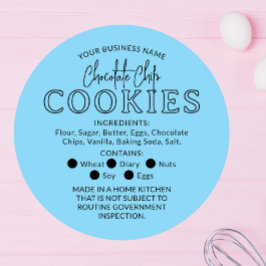 Redonda Pegatina de la ley de artesanías de chocolate negr