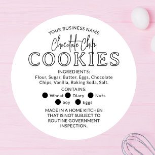 Redonda Pegatina de la ley de chocolate blanco y negro