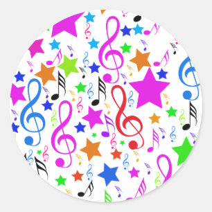 Redonda Pegatina de la música