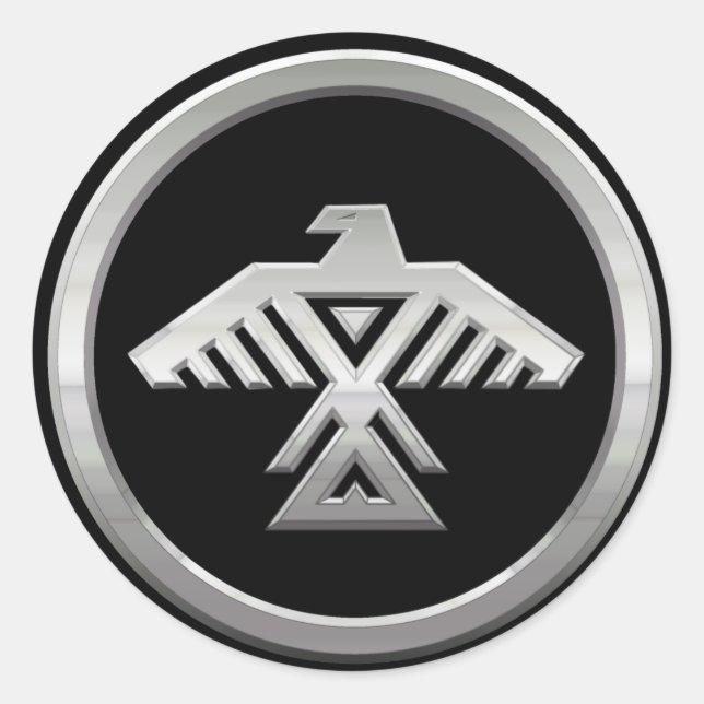 Redonda Pegatina de la Nación Anishinaabe (Anverso)