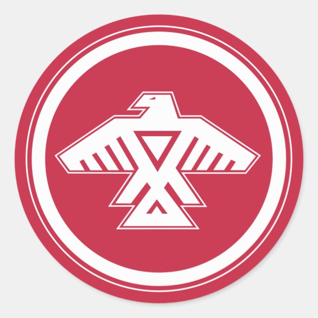 Redonda Pegatina de la Nación de Anishinabek (Anverso)