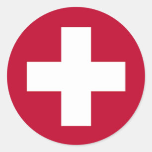 Redonda Pegatina de la patrulla - cuatro