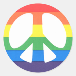 Redonda Pegatina de la paz:)