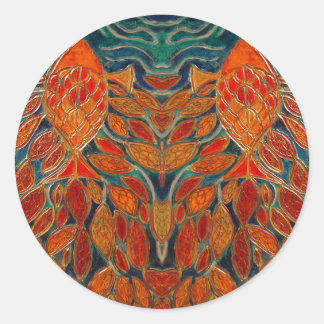 Redonda pegatina de la pintura