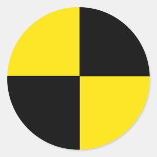 Redonda Pegatina de la prueba del desplome