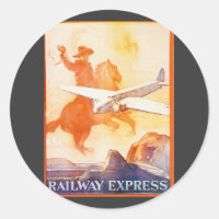 Pegatina de la Railway Express Agency 1935