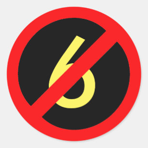 Redonda Pegatina de la raya vertical del círculo del rojo