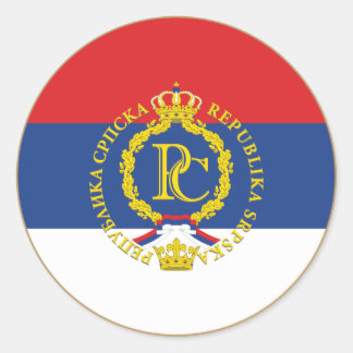 Redonda Pegatina de la República Srpska