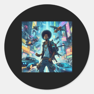Redonda Pegatina de la Revolución Africana #5
