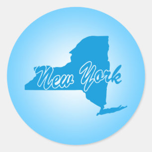 Redonda Pegatina de la Ronda Clásica de Nueva York