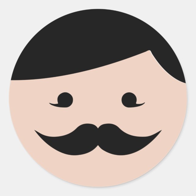 Redonda PEGATINA DE LA RONDA CLÁSICA DE personalizado (Anverso)