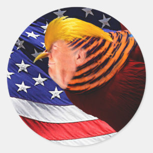Redonda Pegatina de la Ronda de Bandera de Estados Unidos